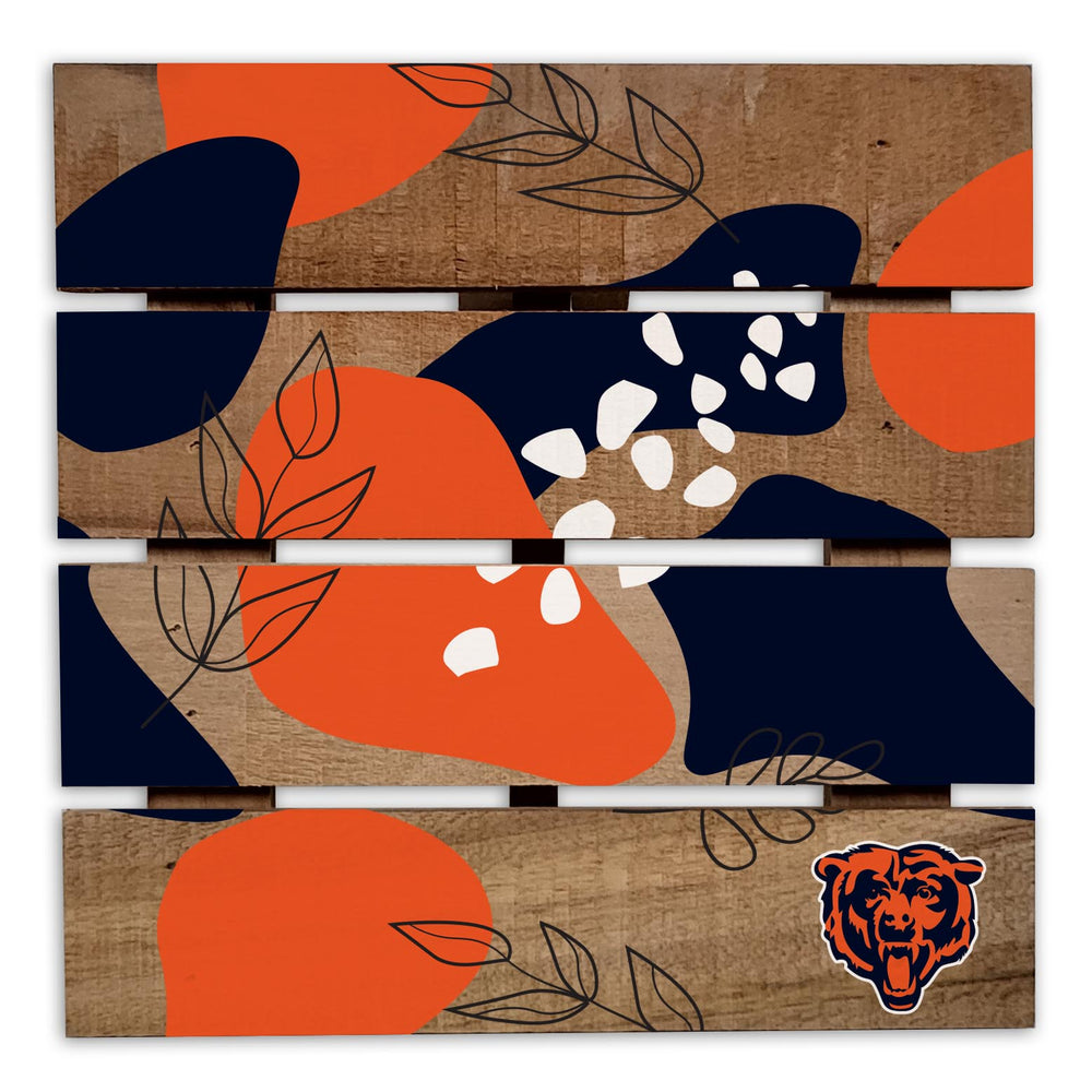 Wholesale NFL2222-Abstract Floral Trivet Hot Plate / N2222-Chicago Bears