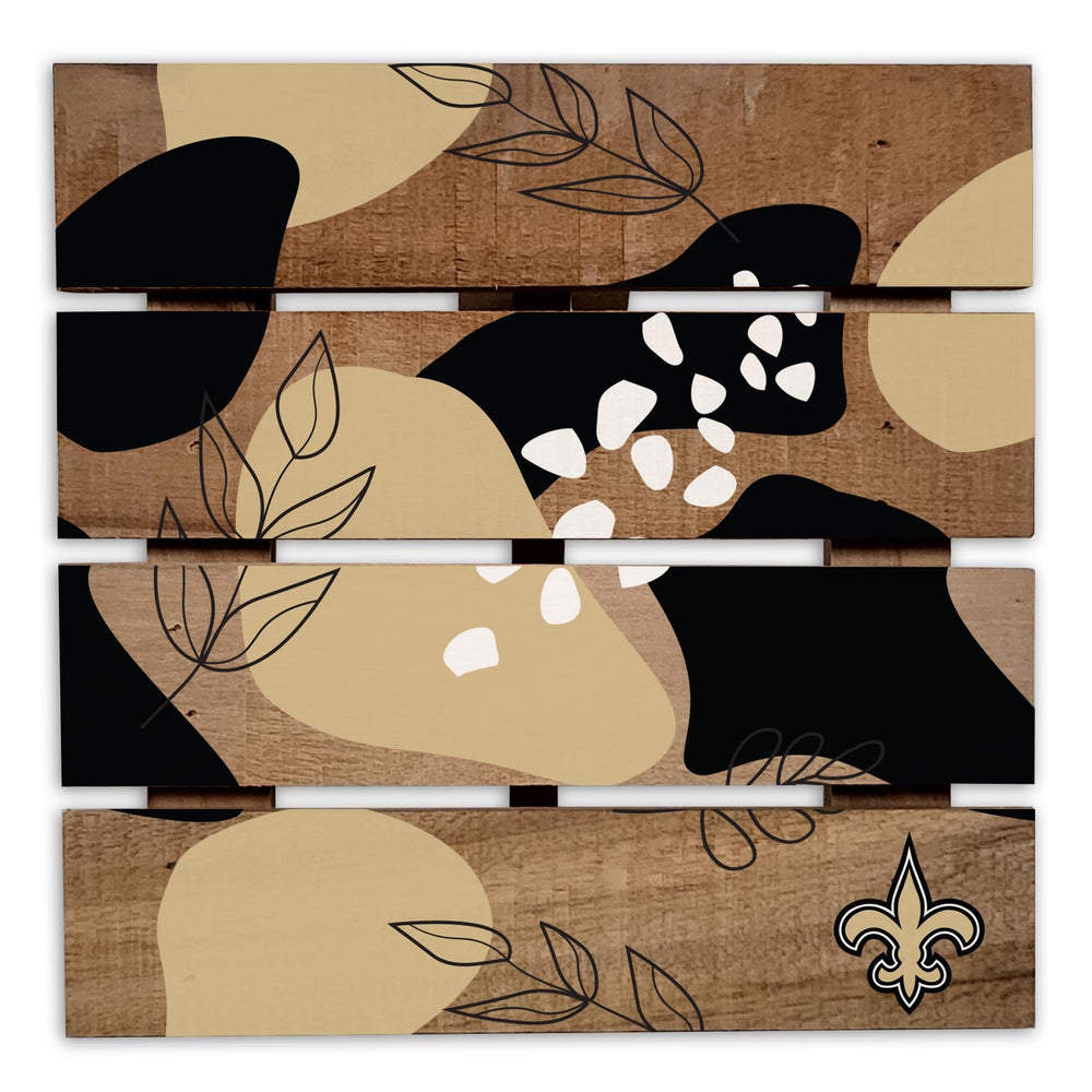 Wholesale NFL2222-Abstract Floral Trivet Hot Plate / N2222-New Orleans Saints