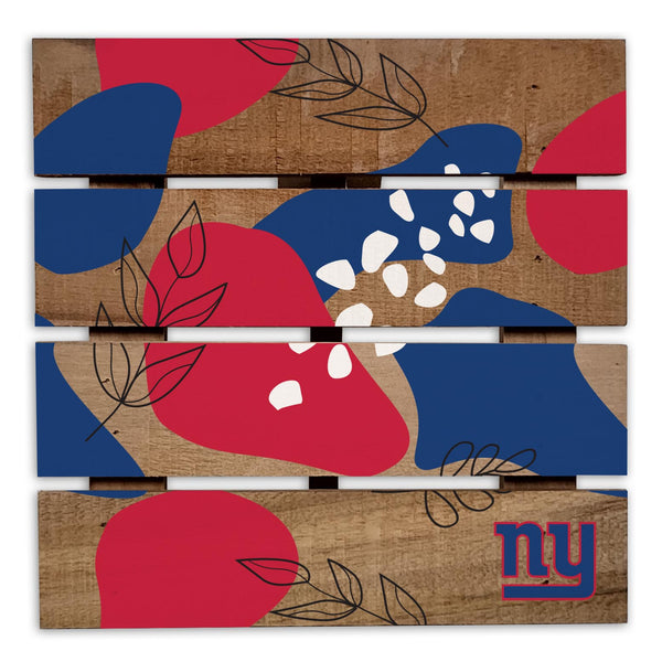 Wholesale NFL2222-Abstract Floral Trivet Hot Plate / N2222-New York Giants