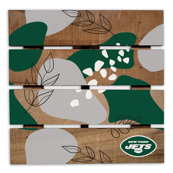 Wholesale NFL2222-Abstract Floral Trivet Hot Plate / N2222-New York Jets