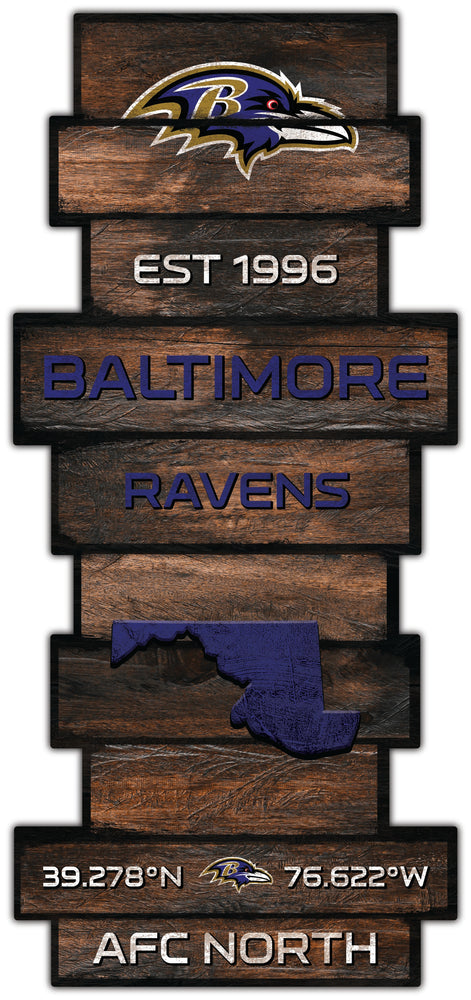 Wholesale NFL2225-Wood Celebration Stack / N2225-Baltimore Ravens