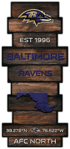 Wholesale NFL2225-Wood Celebration Stack / N2225-Baltimore Ravens