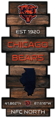 Wholesale NFL2225-Wood Celebration Stack / N2225-Chicago Bears