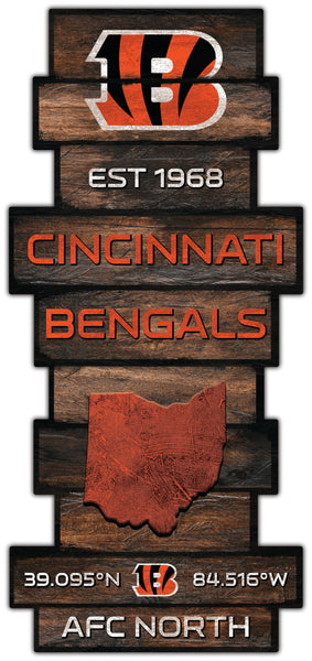 Wholesale NFL2225-Wood Celebration Stack / N2225-Cincinnati Bengals