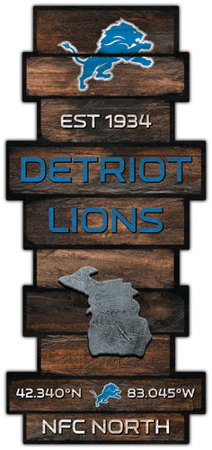 Wholesale NFL2225-Wood Celebration Stack / N2225-Detroit Lions