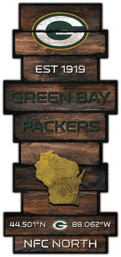 Wholesale NFL2225-Wood Celebration Stack / N2225-Green Bay Packers