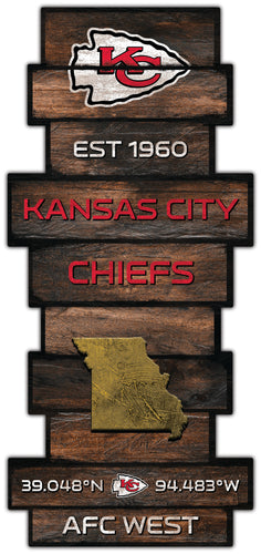 Wholesale NFL2225-Wood Celebration Stack / N2225-Kansas City Chiefs