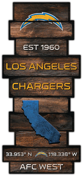 Wholesale NFL2225-Wood Celebration Stack / N2225-Los Angeles Chargers