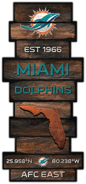 Wholesale NFL2225-Wood Celebration Stack / N2225-Miami Dolphins