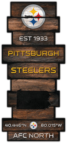 Wholesale NFL2225-Wood Celebration Stack / N2225-Pittsburgh Steelers