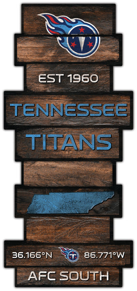 Wholesale NFL2225-Wood Celebration Stack / N2225-Tennessee Titans