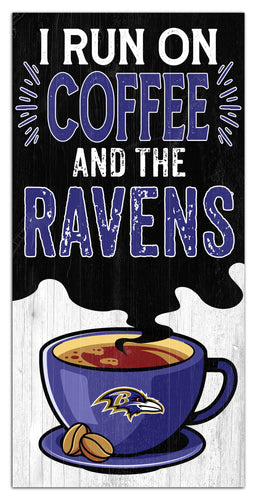 Wholesale NFL2229-I run on coffee 6x12 / N2229-Baltimore Ravens