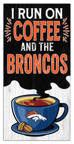 Wholesale NFL2229-I run on coffee 6x12 / N2229-Denver Broncos
