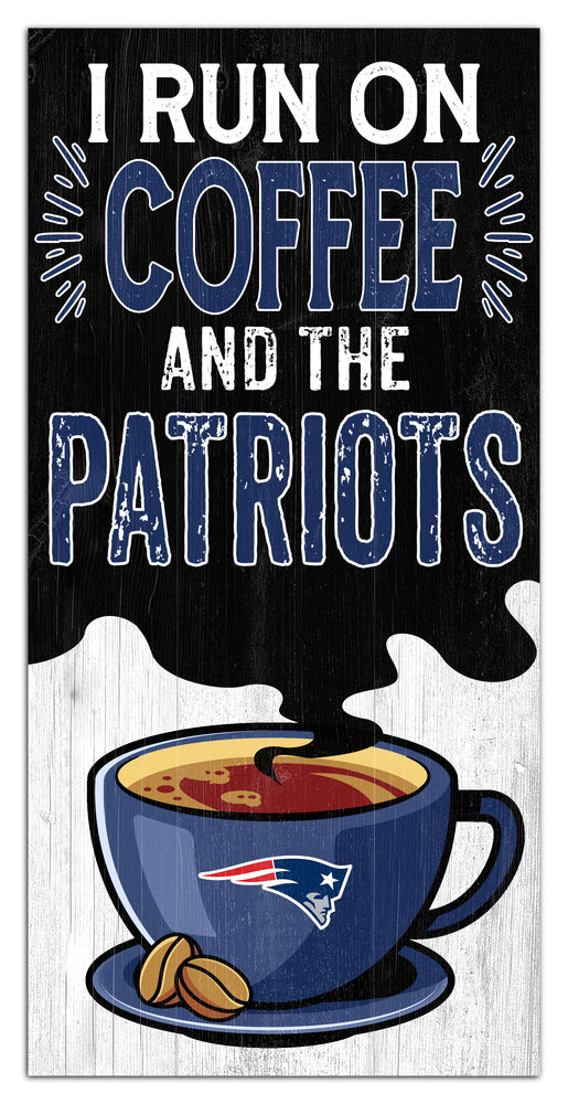 Wholesale NFL2229-I run on coffee 6x12 / N2229-New England Patriots