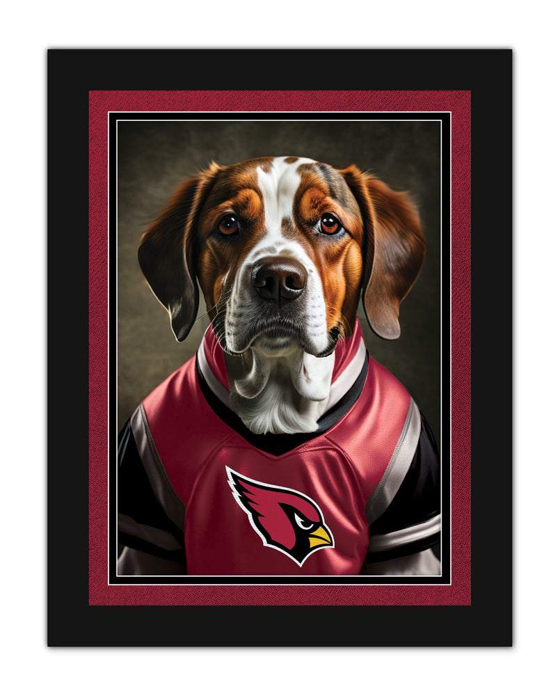 Wholesale NFL2233-Dog in Team Jersey 12x16 / N2233-Arizona Cardinals