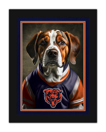 Wholesale NFL2233-Dog in Team Jersey 12x16 / N2233-Chicago Bears