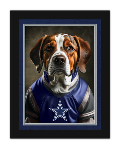 Wholesale NFL2233-Dog in Team Jersey 12x16 / N2233-Dallas Cowboys
