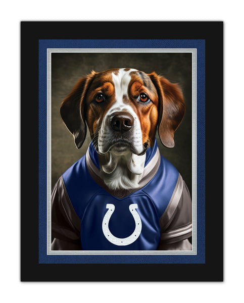 Wholesale NFL2233-Dog in Team Jersey 12x16 / N2233-Indianapolis Colts