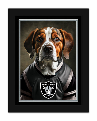 Wholesale NFL2233-Dog in Team Jersey 12x16 / N2233-Las Vegas Raiders