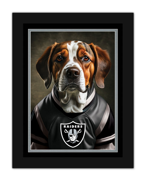 Wholesale NFL2233-Dog in Team Jersey 12x16 / N2233-Las Vegas Raiders