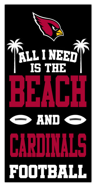 Wholesale NFL2239-All I Need is Beach 6x12 / N2239-Arizona Cardinals