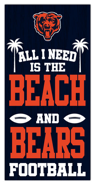 Wholesale NFL2239-All I Need is Beach 6x12 / N2239-Chicago Bears