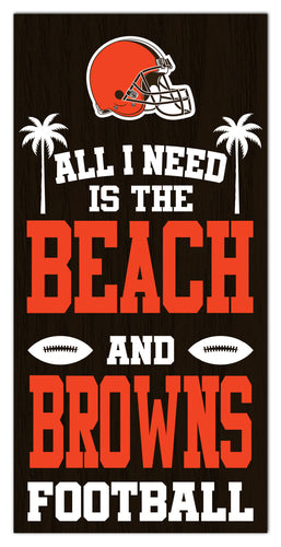 Wholesale NFL2239-All I Need is Beach 6x12 / N2239-Cleveland Browns