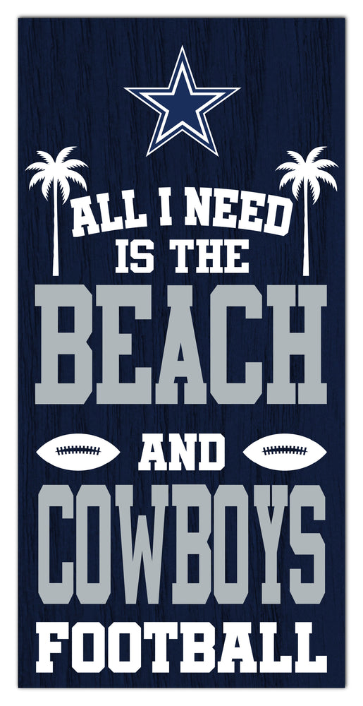 Wholesale NFL2239-All I Need is Beach 6x12 / N2239-Dallas Cowboys