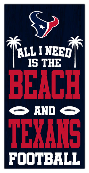 Wholesale NFL2239-All I Need is Beach 6x12 / N2239-Houston Texans