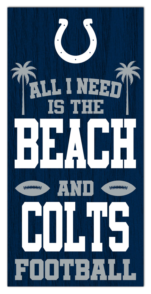 Wholesale NFL2239-All I Need is Beach 6x12 / N2239-Indianapolis Colts