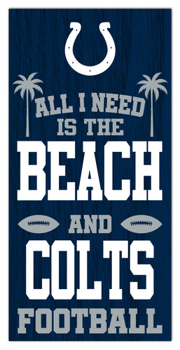 Wholesale NFL2239-All I Need is Beach 6x12 / N2239-Indianapolis Colts