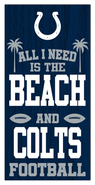 Wholesale NFL2239-All I Need is Beach 6x12 / N2239-Indianapolis Colts