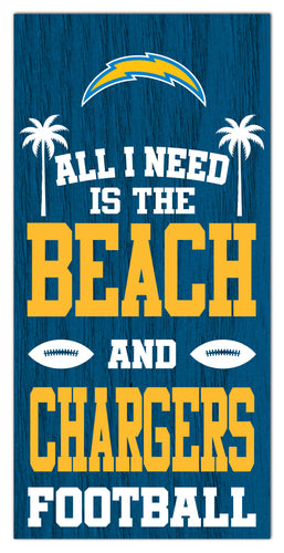 Wholesale NFL2239-All I Need is Beach 6x12 / N2239-Los Angeles Chargers