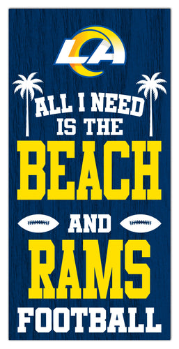 Wholesale NFL2239-All I Need is Beach 6x12 / N2239-Los Angeles Rams