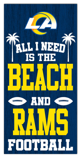 Wholesale NFL2239-All I Need is Beach 6x12 / N2239-Los Angeles Rams