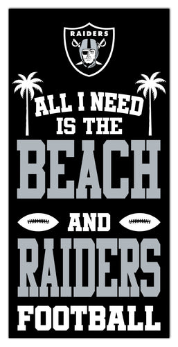 Wholesale NFL2239-All I Need is Beach 6x12 / N2239-Las Vegas Raiders