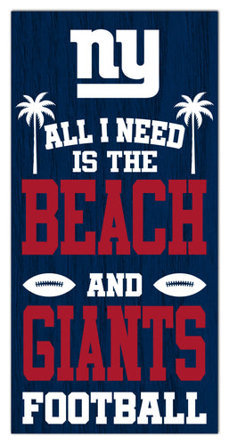 Wholesale NFL2239-All I Need is Beach 6x12 / N2239-New York Giants