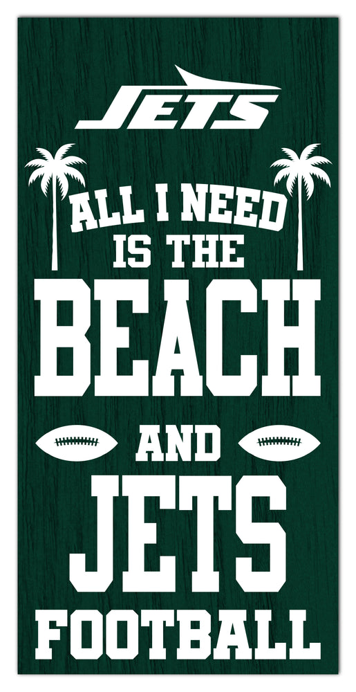 Wholesale NFL2239-All I Need is Beach 6x12 / N2239-New York Jets