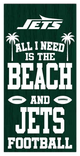 Wholesale NFL2239-All I Need is Beach 6x12 / N2239-New York Jets