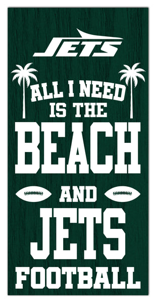 Wholesale NFL2239-All I Need is Beach 6x12 / N2239-New York Jets
