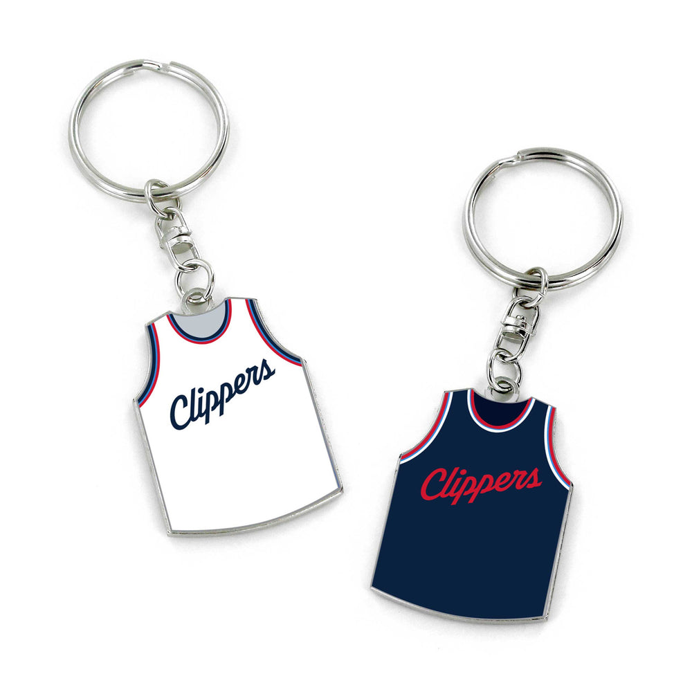 WHOLESALE LOS ANGELES CLIPPERS REVERSIBLE HOME/AWAY JERSEY KEYCHAIN
