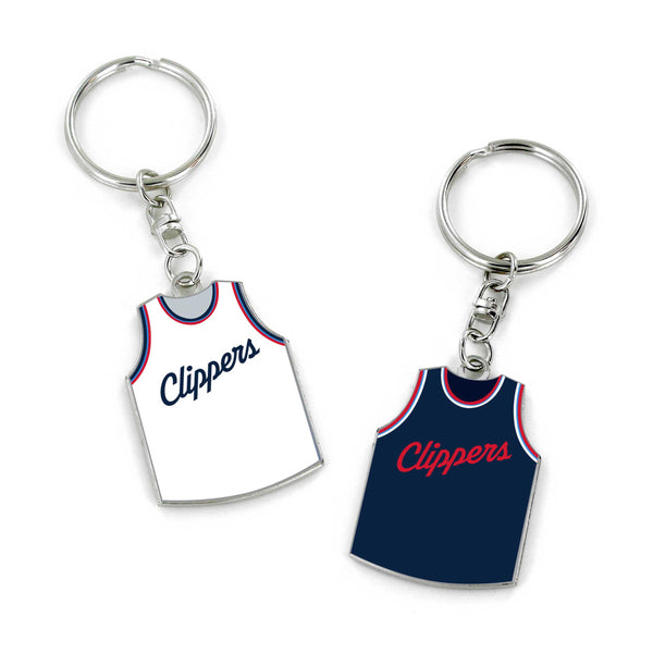 WHOLESALE LOS ANGELES CLIPPERS REVERSIBLE HOME/AWAY JERSEY KEYCHAIN