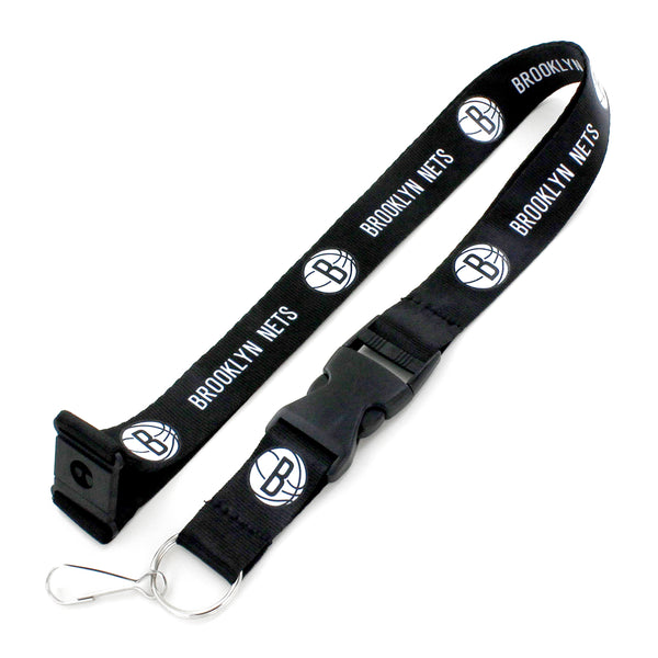 WHOLESALE NEW JERSEY NETS (BLACK) TEAM LANYARD