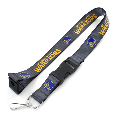 WHOLESALE GOLDEN STATE WARRIORS (CHARCOAL) TEAM LANYARD