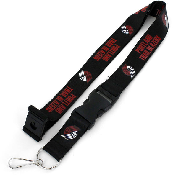 WHOLESALE PORTLAND TRAIL BLAZERS (BLACK) TEAM LANYARD