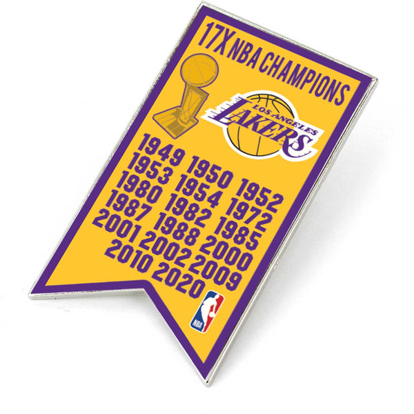 WHOLESALE LOS ANGELES LAKERS (17X) CHAMPIONSHIP BANNER PIN (SP)
