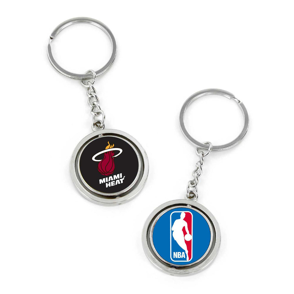 WHOLESALE MIAMI HEAT SPINNING KEYCHAIN