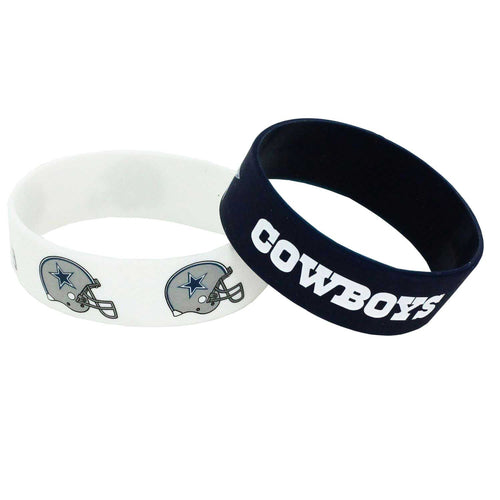 WHOLESALE DALLAS COWBOYS WIDE BRACELETS (2-PACK)