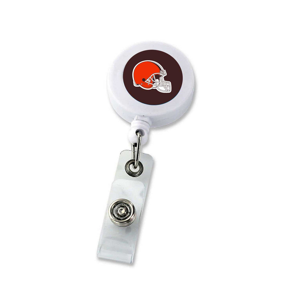 WHOLESALE CLEVELAND BROWNS (WHITE) BADGE REEL (NE)