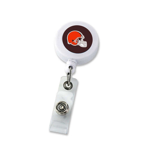 WHOLESALE CLEVELAND BROWNS (WHITE) BADGE REEL (NE)